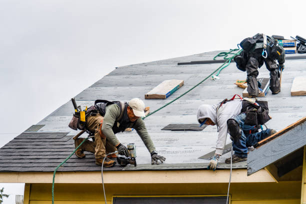 Professional Gutter Installation technician working in Georgetown, PA
